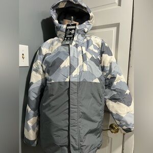 The Children’s place  Kids Gray and White  Puffer Jacket